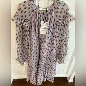 Zara NWT Girls floral dress. Size 11-12.